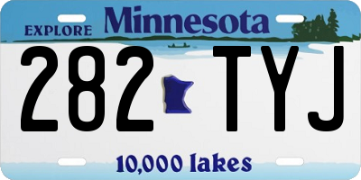 MN license plate 282TYJ