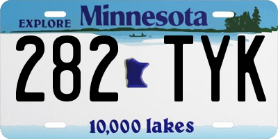 MN license plate 282TYK