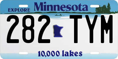 MN license plate 282TYM