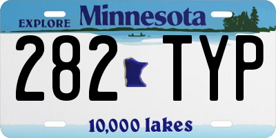 MN license plate 282TYP