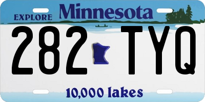 MN license plate 282TYQ