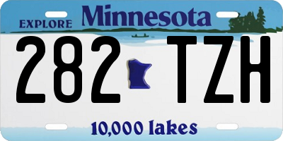 MN license plate 282TZH