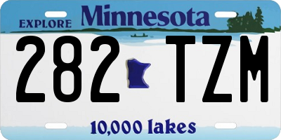 MN license plate 282TZM