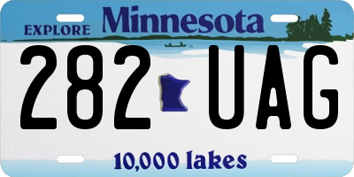 MN license plate 282UAG