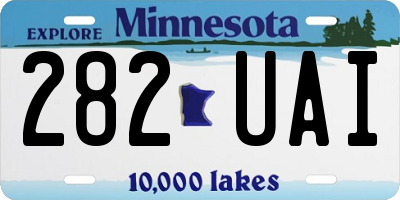 MN license plate 282UAI