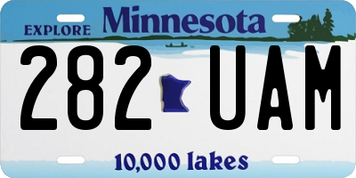 MN license plate 282UAM