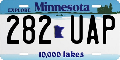 MN license plate 282UAP