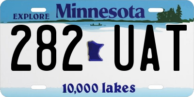 MN license plate 282UAT