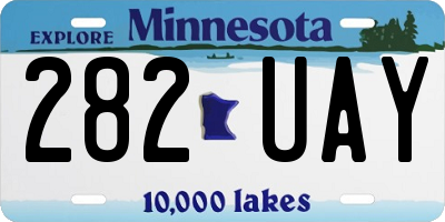 MN license plate 282UAY
