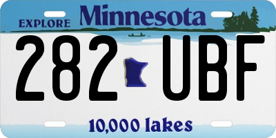 MN license plate 282UBF