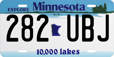 MN license plate 282UBJ