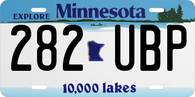 MN license plate 282UBP