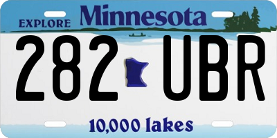 MN license plate 282UBR
