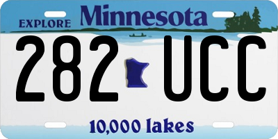 MN license plate 282UCC