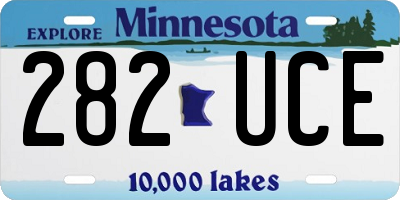 MN license plate 282UCE