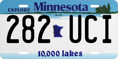 MN license plate 282UCI