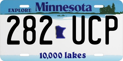 MN license plate 282UCP