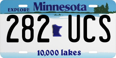 MN license plate 282UCS