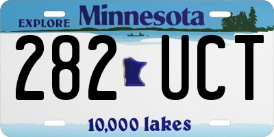 MN license plate 282UCT