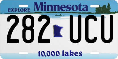 MN license plate 282UCU