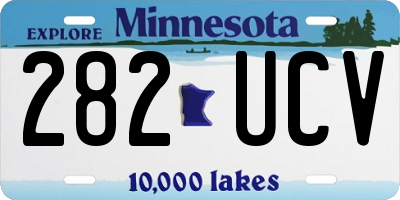 MN license plate 282UCV