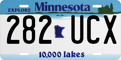 MN license plate 282UCX