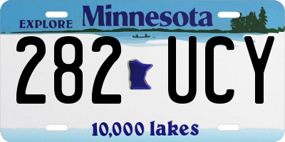 MN license plate 282UCY