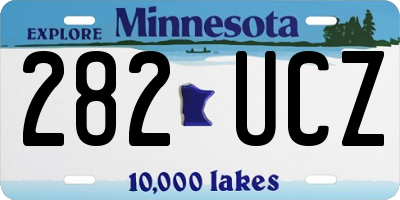 MN license plate 282UCZ