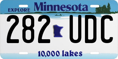 MN license plate 282UDC