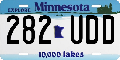 MN license plate 282UDD