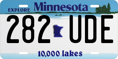 MN license plate 282UDE