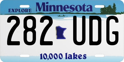 MN license plate 282UDG