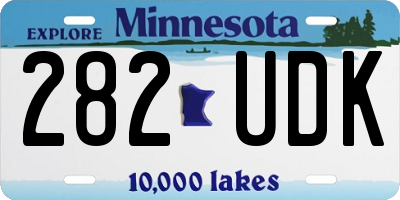 MN license plate 282UDK