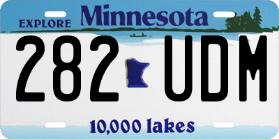 MN license plate 282UDM