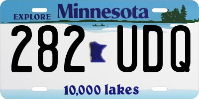 MN license plate 282UDQ