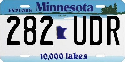 MN license plate 282UDR