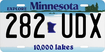 MN license plate 282UDX