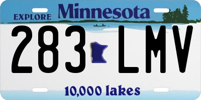 MN license plate 283LMV