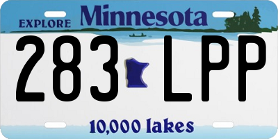 MN license plate 283LPP
