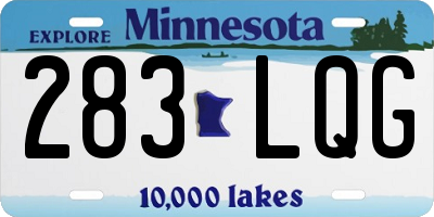 MN license plate 283LQG