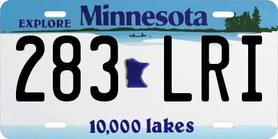 MN license plate 283LRI