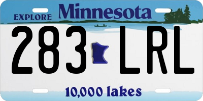 MN license plate 283LRL