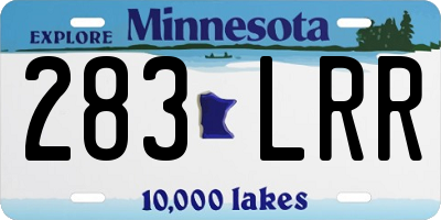 MN license plate 283LRR