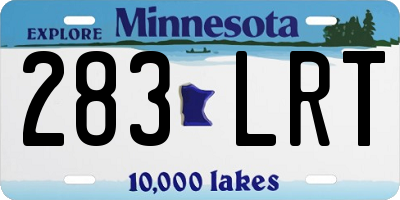 MN license plate 283LRT