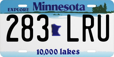 MN license plate 283LRU