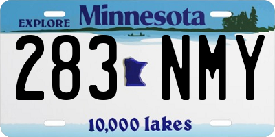 MN license plate 283NMY