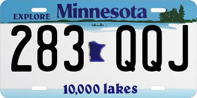 MN license plate 283QQJ
