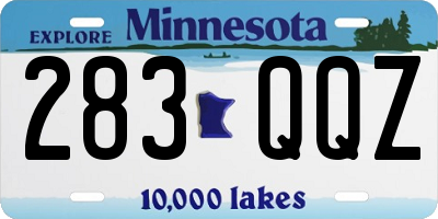 MN license plate 283QQZ