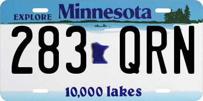 MN license plate 283QRN