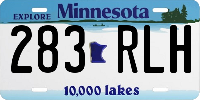 MN license plate 283RLH